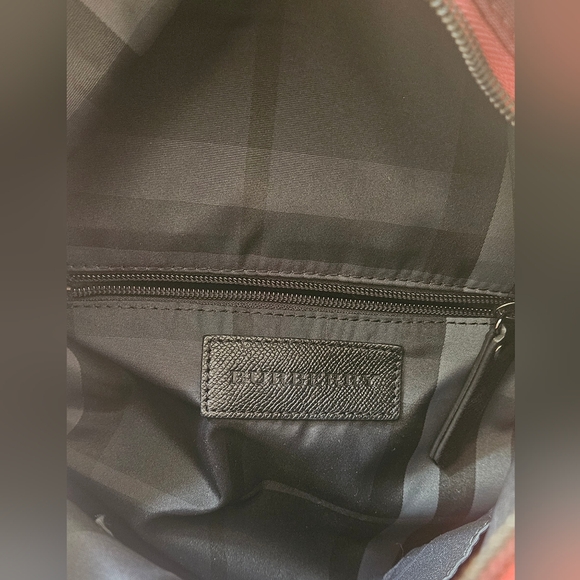 EUC BURBERRY BACKPACK IN RED - Picture 4 of 10
